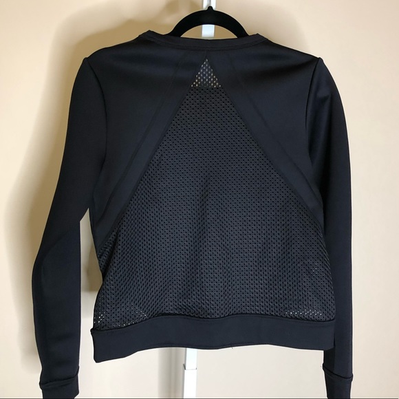 Fabletics Rory Mesh Black Neoprene Sweat Top S - Picture 3 of 8